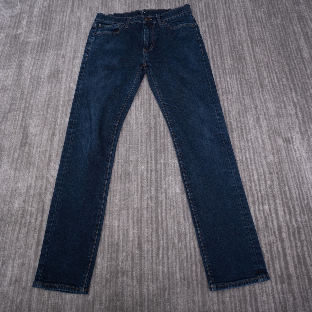 J.Crew Flex Slim Jeans Mens 31x30 Dark Wash Blue Excellent Re-Imagined Denim